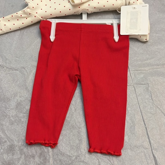 Starting Out Christmas Tree Long Sleeve Top & Ruffle Hem Leggings Set - Picture 5 of 9